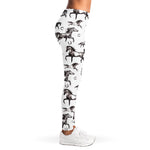 Watercolor Horse Pattern Print Women's Leggings