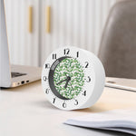 Watercolor Ivy Leaf Pattern Print Alarm Clock