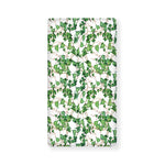 Watercolor Ivy Leaf Pattern Print Baby Crib Sheet