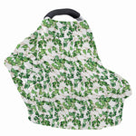 Watercolor Ivy Leaf Pattern Print Baby Seat Cover