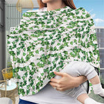 Watercolor Ivy Leaf Pattern Print Baby Seat Cover