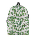 Watercolor Ivy Leaf Pattern Print School Backpack