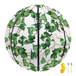 Watercolor Ivy Leaf Pattern Print Basketball