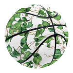 Watercolor Ivy Leaf Pattern Print Basketball