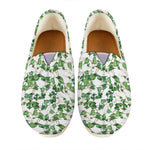 Watercolor Ivy Leaf Pattern Print Casual Shoes
