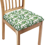 Watercolor Ivy Leaf Pattern Print Chair Cushion Cover