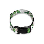 Watercolor Ivy Leaf Pattern Print Dog Collar