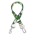 Watercolor Ivy Leaf Pattern Print Dog Seat Belt