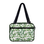 Watercolor Ivy Leaf Pattern Print Double Strap Bible Bag