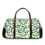 Watercolor Ivy Leaf Pattern Print Duffle Bag