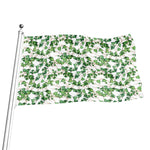 Watercolor Ivy Leaf Pattern Print Flag