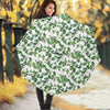 Watercolor Ivy Leaf Pattern Print Foldable Umbrella