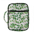 Watercolor Ivy Leaf Pattern Print Front Pocket Bible Bag
