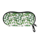 Watercolor Ivy Leaf Pattern Print Glasses Case