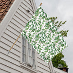 Watercolor Ivy Leaf Pattern Print House Flag