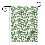 Watercolor Ivy Leaf Pattern Print House Flag