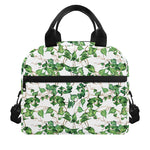 Watercolor Ivy Leaf Pattern Print Insulated Lunch Bag