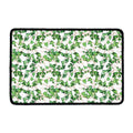 Watercolor Ivy Leaf Pattern Print Kitchen Mat