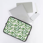 Watercolor Ivy Leaf Pattern Print Laptop Sleeve