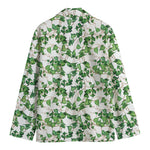 Watercolor Ivy Leaf Pattern Print Men's Blazer