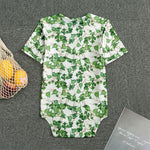 Watercolor Ivy Leaf Pattern Print Men's Bodysuit