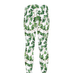 Watercolor Ivy Leaf Pattern Print Men's leggings
