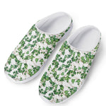 Watercolor Ivy Leaf Pattern Print Mesh Casual Shoes