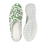 Watercolor Ivy Leaf Pattern Print Mesh Casual Shoes