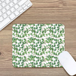 Watercolor Ivy Leaf Pattern Print Mouse Pad