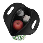 Watercolor Ivy Leaf Pattern Print Neoprene Lunch Bag