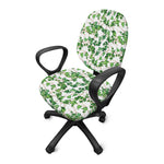 Watercolor Ivy Leaf Pattern Print Office Chair Cover