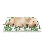Watercolor Ivy Leaf Pattern Print Pet Cooling Mat Cover