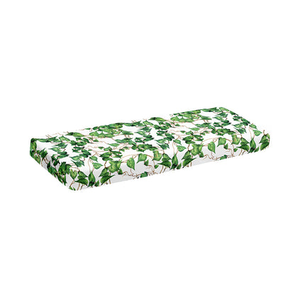 Watercolor Ivy Leaf Pattern Print Piano Keyboard Cover