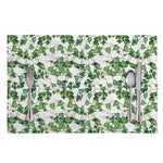 Watercolor Ivy Leaf Pattern Print Placemat