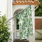 Watercolor Ivy Leaf Pattern Print Polyester Flag