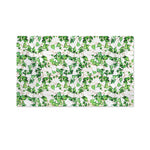 Watercolor Ivy Leaf Pattern Print Polyester Flag