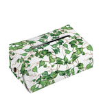 Watercolor Ivy Leaf Pattern Print Rectangle Tissue Box Cover