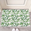 Watercolor Ivy Leaf Pattern Print Rubber Doormat