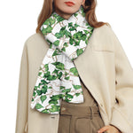 Watercolor Ivy Leaf Pattern Print Scarf