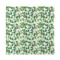 Watercolor Ivy Leaf Pattern Print Silk Bandana