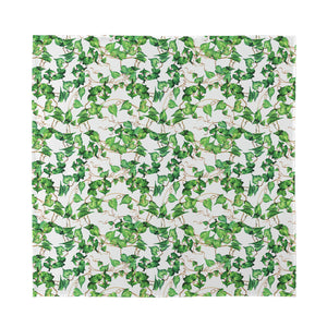 Watercolor Ivy Leaf Pattern Print Silk Bandana