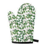 Watercolor Ivy Leaf Pattern Print Single Oven Mitt