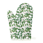 Watercolor Ivy Leaf Pattern Print Single Oven Mitt