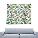 Watercolor Ivy Leaf Pattern Print Tapestry
