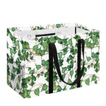 Watercolor Ivy Leaf Pattern Print Utility Tote Bag
