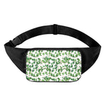 Watercolor Ivy Leaf Pattern Print Waist Bag