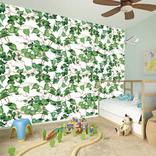 Watercolor Ivy Leaf Pattern Print Wall Sticker