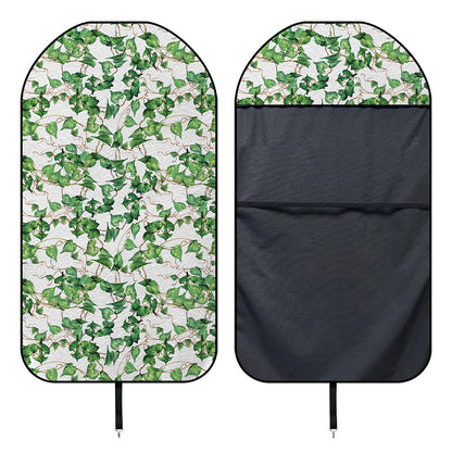 Watercolor Ivy Leaf Pattern Print Waterproof Car Seat Cover