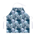 Watercolor Jellyfish Pattern Print Adjustable Apron