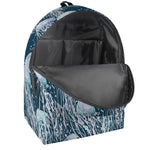 Watercolor Jellyfish Pattern Print Backpack
